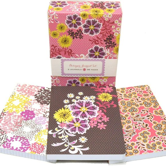 Fashion Journal 3-Book Set by Crown Point Graphics | 4-x-6-Inches, 96 Pages PINK - Picture 1 of 6